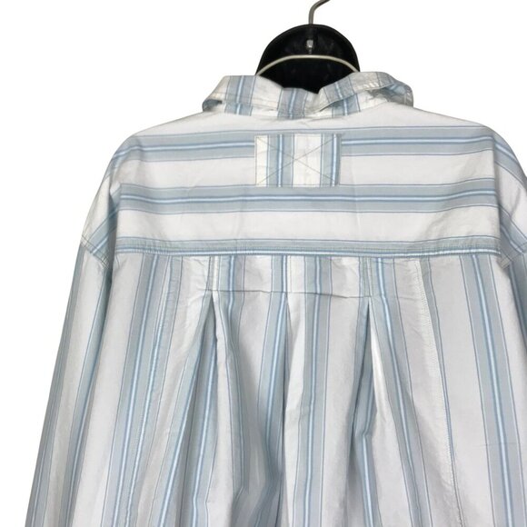 We The Free Free People Kelia Stripe Trapeze Button Down Shirt Size L - Picture 8 of 10